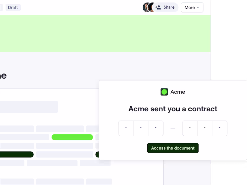 Dedicated portal for your co-contractors